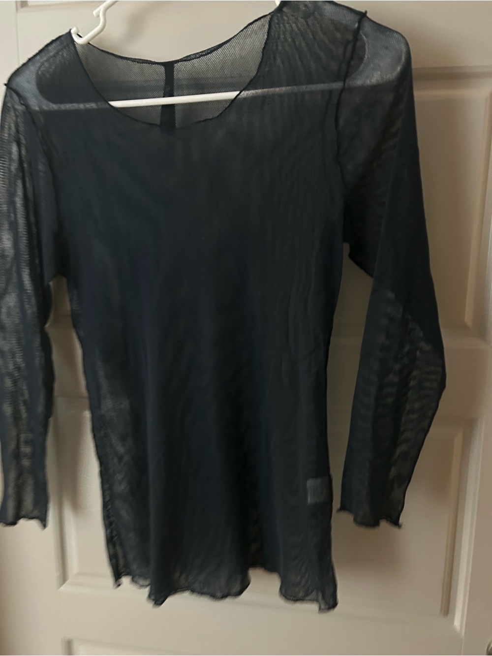 Porto MADE in San Francisco, navy mesh layering top